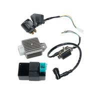 Voltage Regulator Rectifier Compatible With 110cc For 125cc 140cc Motorcycle Part Pit Dirt Bike Ignition Coil Set CDI Unit Rectifier Regulator Fits Motorcycle Ignition Coil(4pcs)