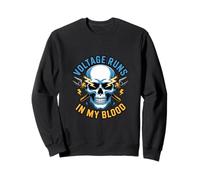 Voltage Runs In My Blood Electrician Men Sweatshirt