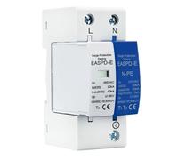 Voltage Surge Protector, T1 T2 385V 275V Household Surge Protector Protective Device Low Voltage Arrester, 35Mm Rail Installation, S-PD Light-ing Surge Protector (EASPD-E-2P-385V)