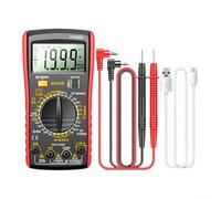 Voltage Tester Digital Multimeter TRMS Auto Ranging for AC DC Current Capacitance for frequency Duty Cycle Live Wire Detection Red 17cm