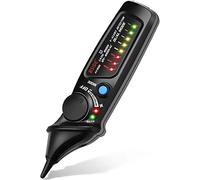 Voltage Tester Non Contact AC Circuit Voltage Detector Pen High Sensitivity of 12V~1000V/48-1000V Electrical Testers with LED Flashlight, Alarm Mode & Live/Null Wire Judgment -FraFong Black