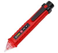 Voltage Tester Pen, 12V-1000V Non Contact Electric Tester Pen, Adjustable Sensitivity NCV Volt Stick, Live/Null Wire Checker and Breakpoint Finder, AC Voltage Detector with LED Flashlight (Red)