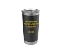 Voltaire Judge a man by his Questions Rather Than by .. Stainless Steel Insulated Tumbler