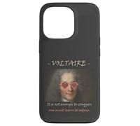 Voltaire Philosophy Quote Conquer Seduce Funny Case for iPhone 13 Pro