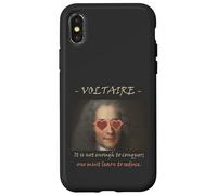 Voltaire Philosophy Quote Conquer Seduce Funny Case for iPhone X/XS