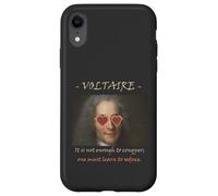 Voltaire Philosophy Quote Conquer Seduce Funny Case for iPhone XR