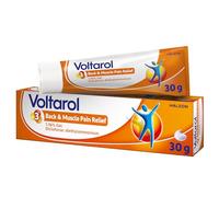 Voltarol Back & Muscle Pain Relief Gel, Joint Pain, 30 g | Diclofenac diethylammonium gel, for back, neck, knee and muscle pain, sprains, strains, sports and running injuries