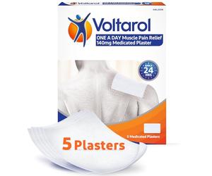 Voltarol One a Day Muscle Pain Relief Medicated Plaster Patches, 5 Pack