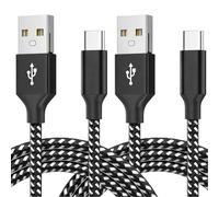 VoltCozy USB-C Charging Cable 2-Pack 6.6ft (2m) USB-A to USB-C Braided Cable 18W Fast Charge & 480Mbps Data Sync for Xbox Controller Cable i Phone 17/16/15 iPad Pro Sam Galaxy and More