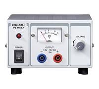 VOLTCRAFT Adjustable Laboratory Power Supply PS-1152 A 1.5-15 V/DC 1.5-1 A 22.5 W Nbr. of Outputs 1 x Calibrated