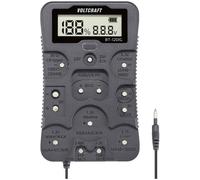 VOLTCRAFT Battery Tester BT-12DIG, 1.2V, 1.5V, 3V, 3.7V, 6V, 9V, 1 Piece