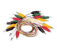 VOLTCRAFT KS-280/0.1 Measuring Cord Set [Alligator Clips - Crocodile Clips] 0.28 m Black, Red, Yellow, Green, White 1 Set