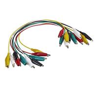 VOLTCRAFT KS-280/0.1 Measuring Cord Set [Alligator Clips - Crocodile Clips] 0.28 m Black, Red, Yellow, Green, White 1 Set
