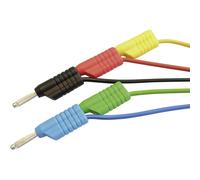 VOLTCRAFT Test lead kit Banana jack 4 mm.00 m Red Black Blue G