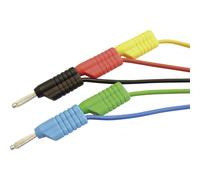 VOLTCRAFT Test lead kit Banana jack 4 mm.00 m Red Black Blue G