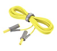 VOLTCRAFT VC8063535 Safety test lead Banana jack 4mm5.00 m; Yellow; MSB-5010 A