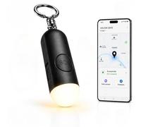 VOLTEK Safe Personal Alarm Anti Aggression 130 dB Bluetooth Tracker, Compatible with Apple FindMy iOS & Android, Self Defense Pocket Alarm, Security Keyring, LED Flash, SOS Button, USB-C