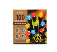 Voltico 100 LED Battery Operated Timer String Lights Dark Green Wire | Size: 10m Voltico Multicolor 10m