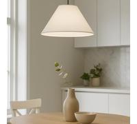 Voltico 2 Pack 12 Inch Cotton Coolie Lamp Shade Multiple Colors Modern Fabric Light Shade for Table Lamps and Chandelier (White)