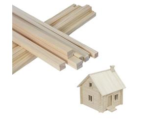 voltico 20 Pack Square Solid Wooden Sticks, 20"x0.4"x0.4",500mm x 10mm x 10mm - Natural Unfinished Wood Dowel Strips for DIY Crafts, Model Making & Woodworking, Easy to Cut/Sand/Drill/Paint