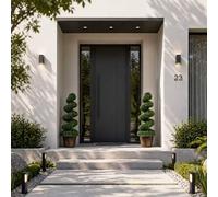 Voltico Artificial Spiral Boxwood Topiary Tree 120cm 2 Pack Indoor Outdoor in Green Voltico Green 2 Pack