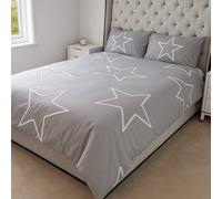 Voltico Grey Tufted Star Duvet Set - Single, Double & King Voltico Grey King
