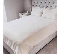 Voltico Natural Jacquard Duvet Cover Set - Cream, Linen & Navy | Single - King in Cream | Size: Single Voltico Cream Single