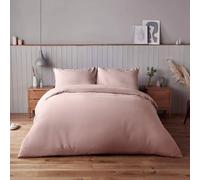 Voltico Silentnight Supersoft Duvet Cover Set Double Size Pink Bedding in Dusty Pink Voltico Dusty Pink Double