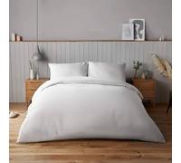 Voltico Silentnight Supersoft Duvet Cover Set Double Size White Bedding Voltico White Double