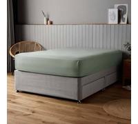 Voltico Silentnight Supersoft Fitted Sheet - Double & King in Pale Green Voltico Pale Green Double