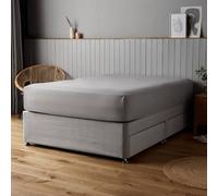 Voltico Silentnight Supersoft Fitted Sheet - Double & King in Pale Grey Voltico Pale Grey Double