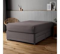Voltico Silentnight Supersoft Fitted Sheet Double - White or Charcoal Voltico Charcoal Double