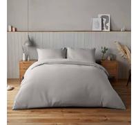 Voltico Silentnight Supersoft King Size Duvet Cover Set in Pale Grey Voltico Pale Grey King