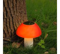 Voltico Solar Toadstool Stake Light LED Garden Mushroom Light Outdoor Décor in Red Voltico Red