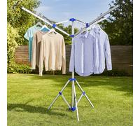 Voltico Umbrella Design Foldable Clothes Airer in Silver Voltico Silver