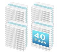 Voltinx 40 Count Disposable Mop Pad for Shark VACMOP Vacuum, Compatible with VM252 VM250 VM200 VMP30 Vacuum, Replacement Mop Pads, White Blue