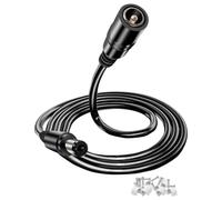 VOLTKARE [1-Pack 10M 18WAG] 12V DC Power Extension Cable, 5.5x2.1mm Male to Female Plugs, for LED Strips, CCTV Security Cameras, 5-36V Power Supplies(Black)