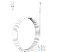 VOLTKARE 10'(3M) Long in White Echo Extension Cable for cho Dot (3rd/4th Gen) /with Clock/Kids Edition, Echo Show 5, Echo Pop/Spot, and Fire TV Cube with Alexa 15W Original AC Adapter