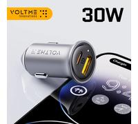 VOLTME 30W PD USB C Car Charger Fast Charging Type C Car Charger super charge cars USB Charger For iPhone 15 14 13 Pro Max
