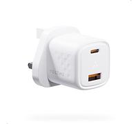 VOLTME 30W USB C Charger UK Plug, Type C Plug GaN III, USB Plug Adapter UK USB C Charger Plug PD3.0 & PPS, Charger Plug Fast Charging for iphone 16/15/14, Galaxy, Pixel 4/3, iPad/iPad mini, White