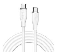 VOLTME USB-C to USB-C Cable 1.8M White, Compatible with Power Delivery USB 2.0 Fast Charge USB Charger 3A Samsung ultra soft, firm and flexible