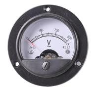 Voltmeter AC0-300Volt AC0-450V Round/Square Analog Panel Volts Voltages Meter for Electronic Control Unit Analog Voltmeter