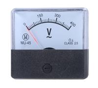 Voltmeter AC0-300Volt AC0-450V Round/Square Analog Panel Volts Voltages Meter for Electronic Control Unit Analog Voltmeter