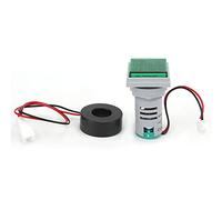 Voltmeter Ammeter Meter AD16-22FVA, 2in1 Voltage Current Tester 20mm Panel - Dual Data Display, High Flame - Retardant Safety for Equipment Power Monitoring (Green)