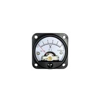Voltmeter Analog Panel, Circular Pointer Meter SO45 DC 5V 10V 15V 20V 30V 50V 100V 47x47mm(DC 50V)(DC 50V)