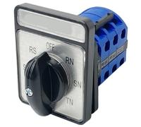 Voltmeter Off-RN-SN-TN-TR-ST-RS Three Poles 20A 7 Position Rotary Cam Switch Interruptor LW26-20YH5/3 CA10