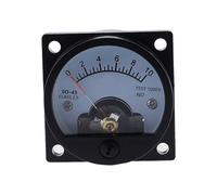 Voltmeter SO-45 AC 1V 2V 5V 10V 15V 20V 50V 100V 150V 200V 300V 500V Round Analog Dial Panel Meter Voltmeter Gauge Black(2V)