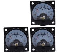 Voltmeter SO-45 AC 1V-800V Round Analog Dial Panel Meter Gauge Black 1Pcs(300V)