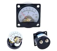 Voltmeter SO-45 AC 1V-800V Round Analog Dial Panel Meter Voltmeter Gauge Black 1Pcs(600V)