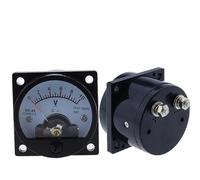 Voltmeter SO-45 AC 5V 10V 15V 20V 50V 100V 150V 200V 300V 500V Round Analog Dial Panel Meter Gauge Black 1Pcs(AC 30V)